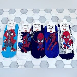 Spider Ankle Socks 5 Pairs